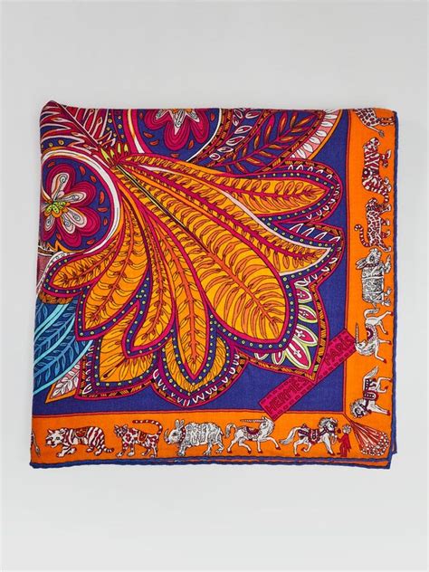 hermes le jardin de la maharani shawl|HERMES Cashmere Silk Le Jardin De La Maharani Recadre .